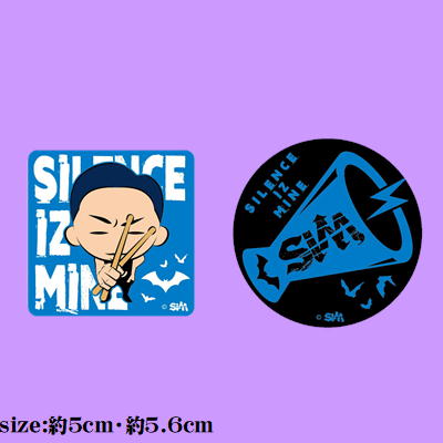 ★くじびき★【blue】SIM　缶バッジ(2個セット)